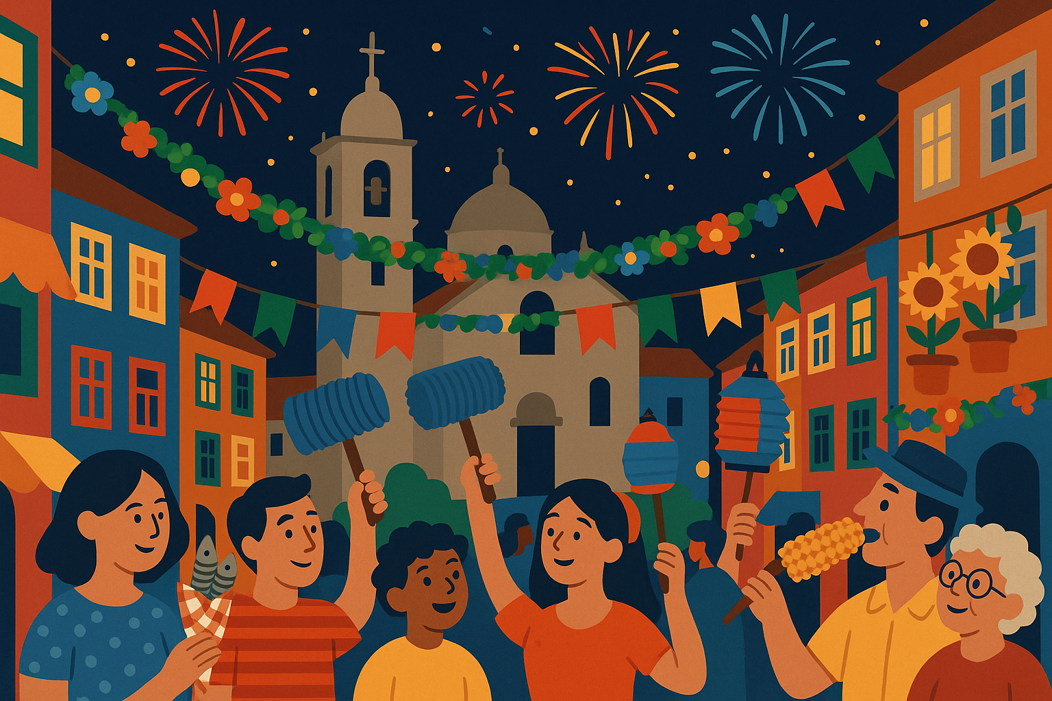 São João Festival celebrations in Porto