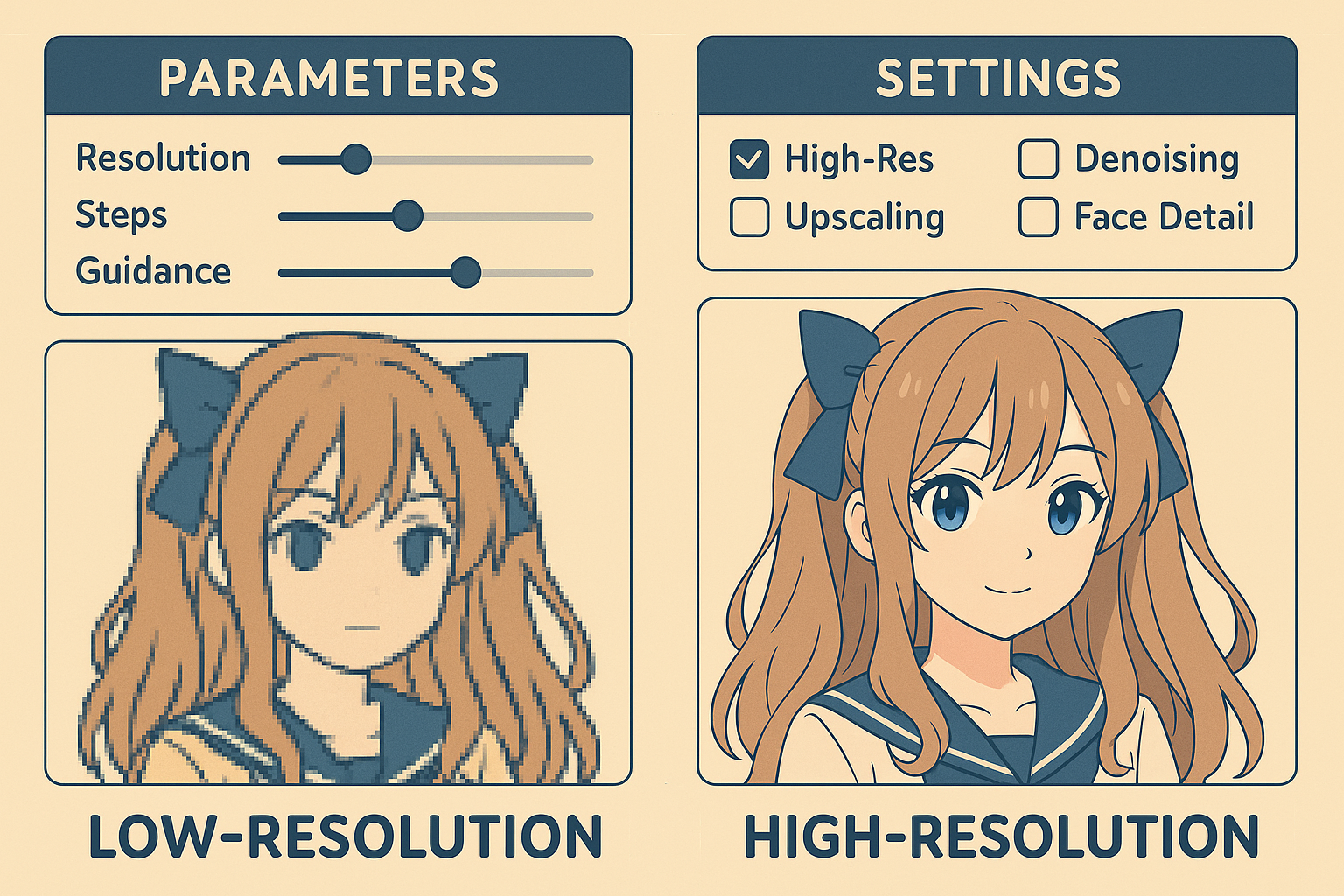 AI anime art quality comparison