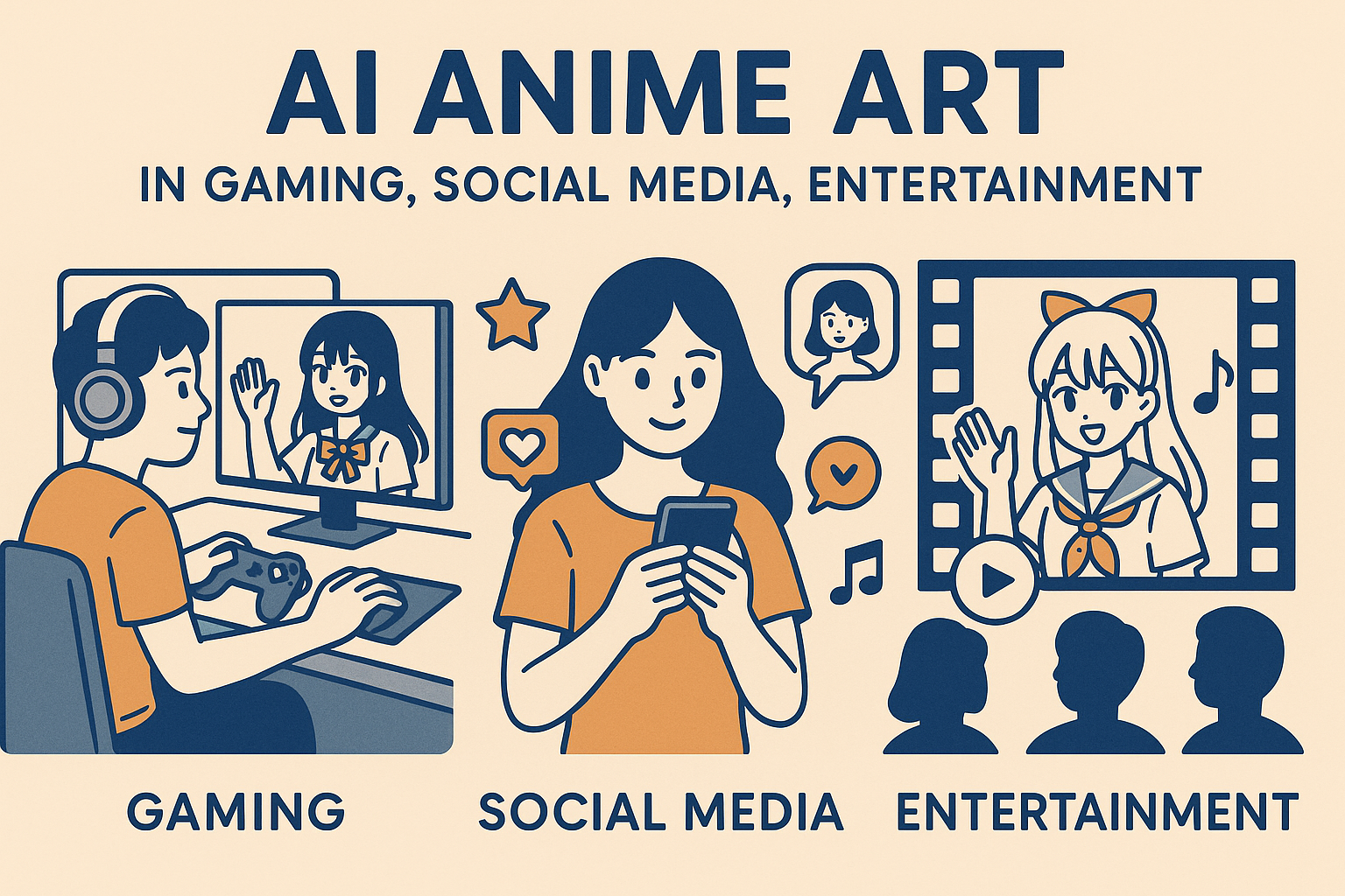 Creative applications of AI anime generation