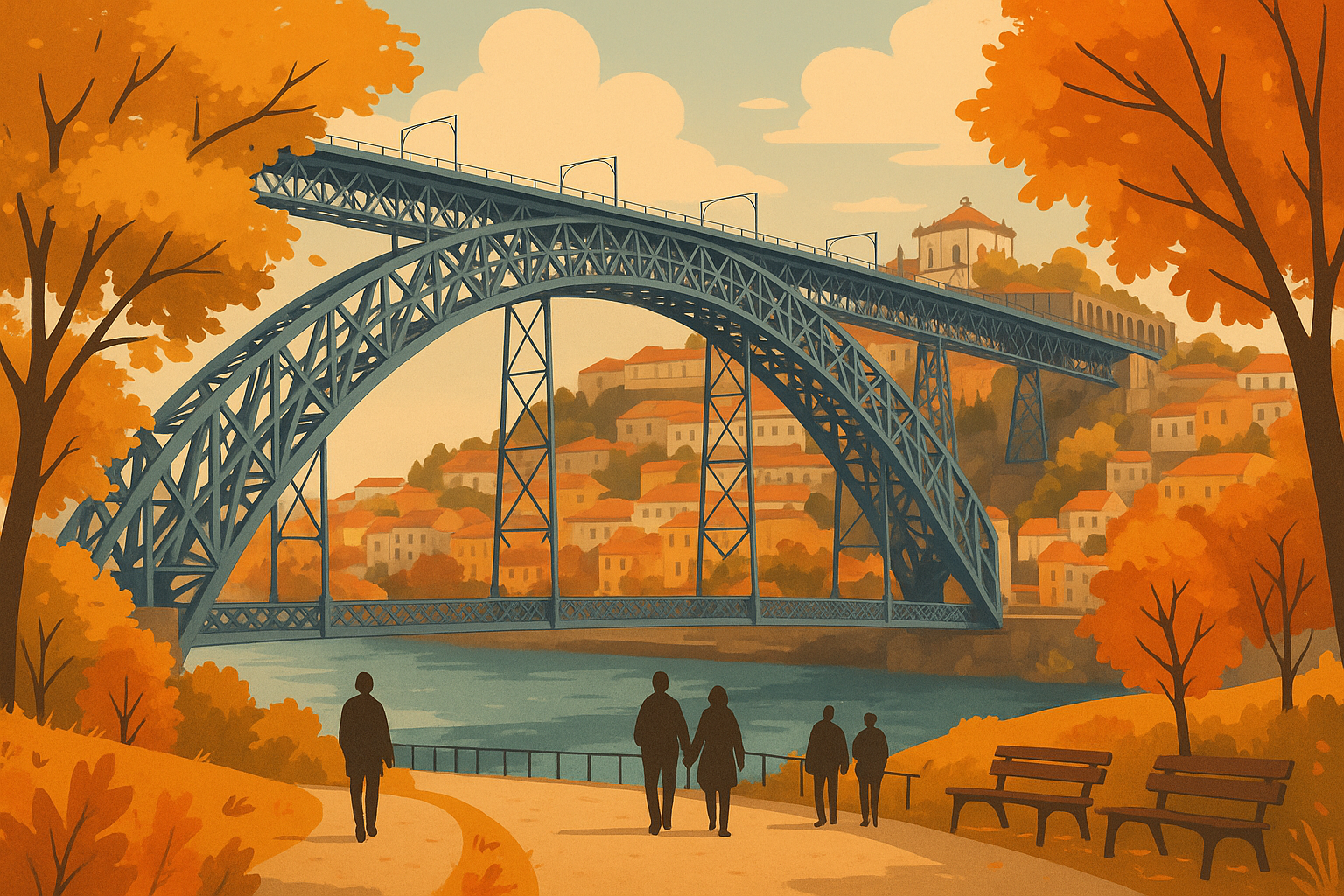 Porto autumn cityscape