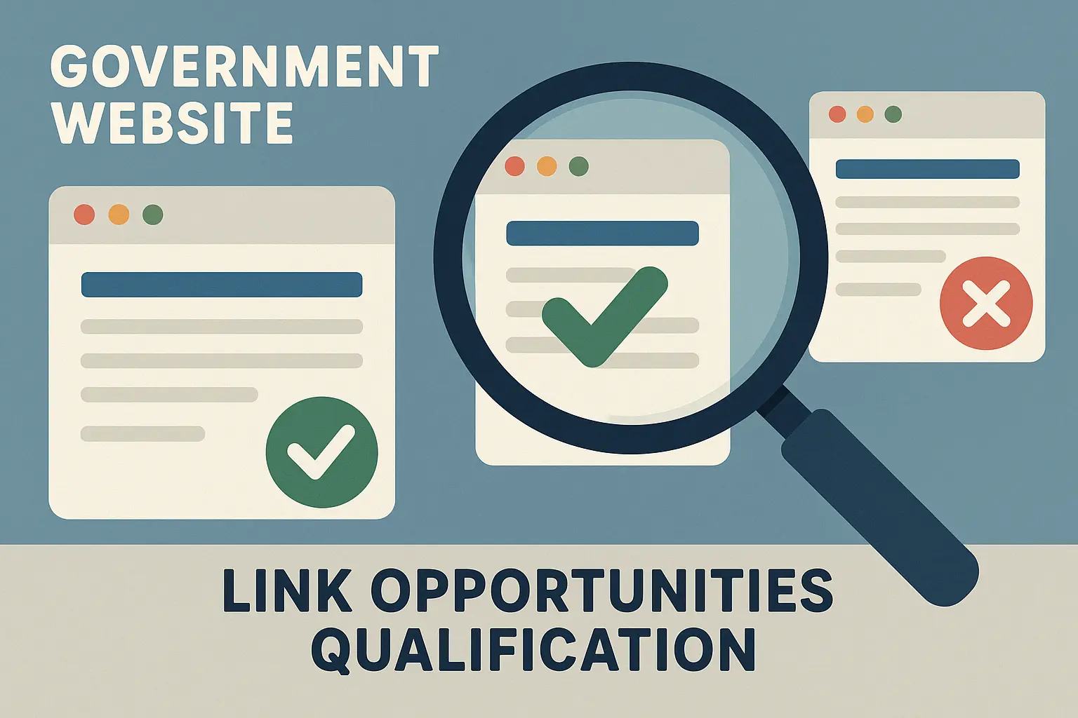 Government link opportunity qualification